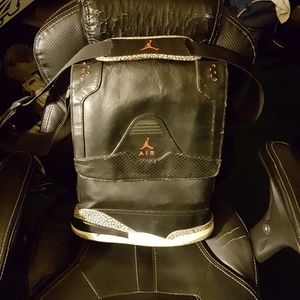 Nike Air Jordan 3 LII laptop bag leather messenger